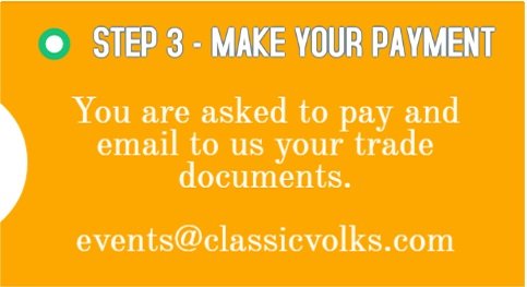 Trader booking confirmation